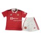 Camisola Manchester United Criança Equipamento Primeiro 2022-2023 Manga Corta